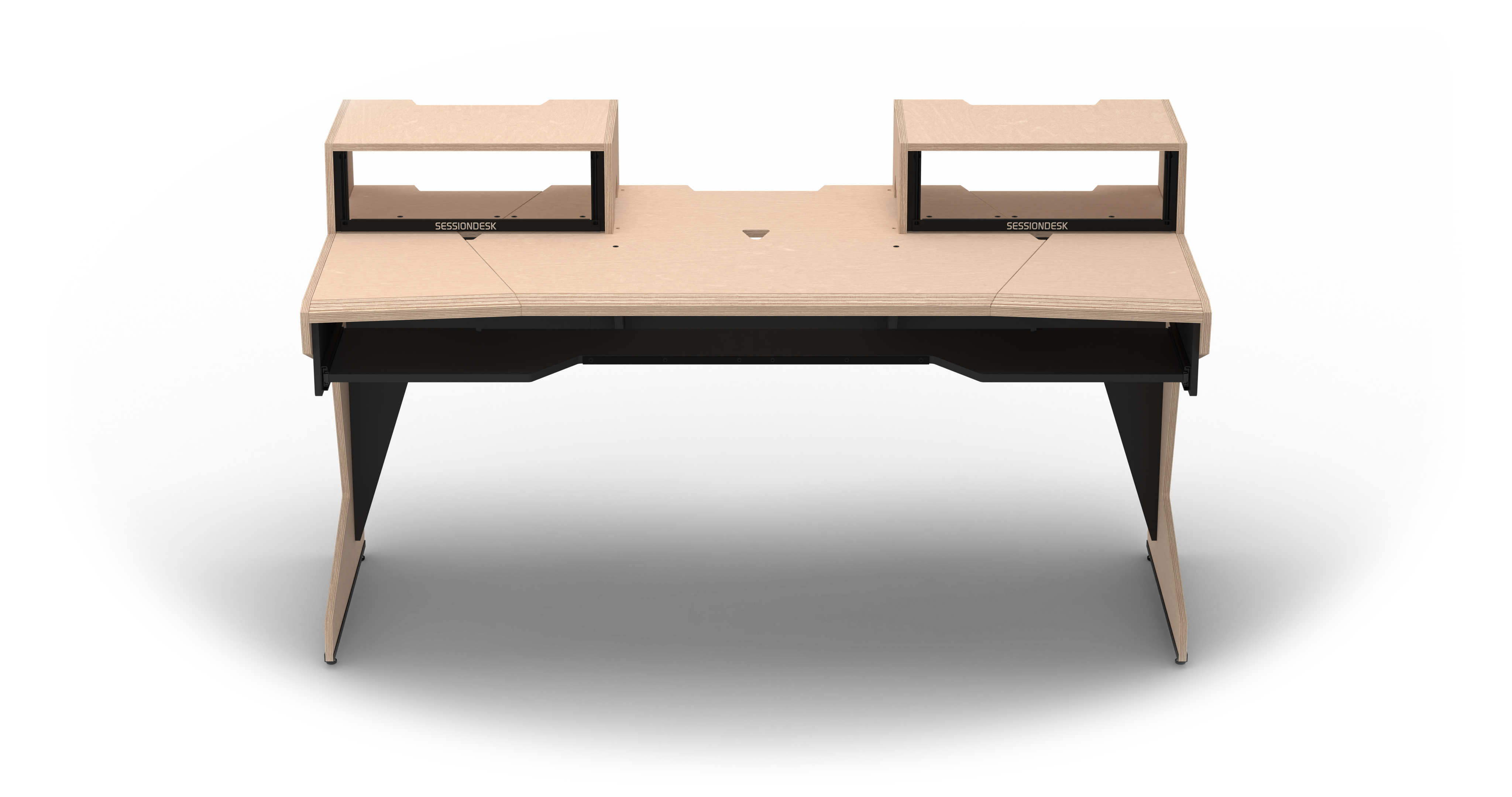 Sessiondesk HOME big 2.0 Studio Desk with RACKS with KEY - 100% Birch gallery 1