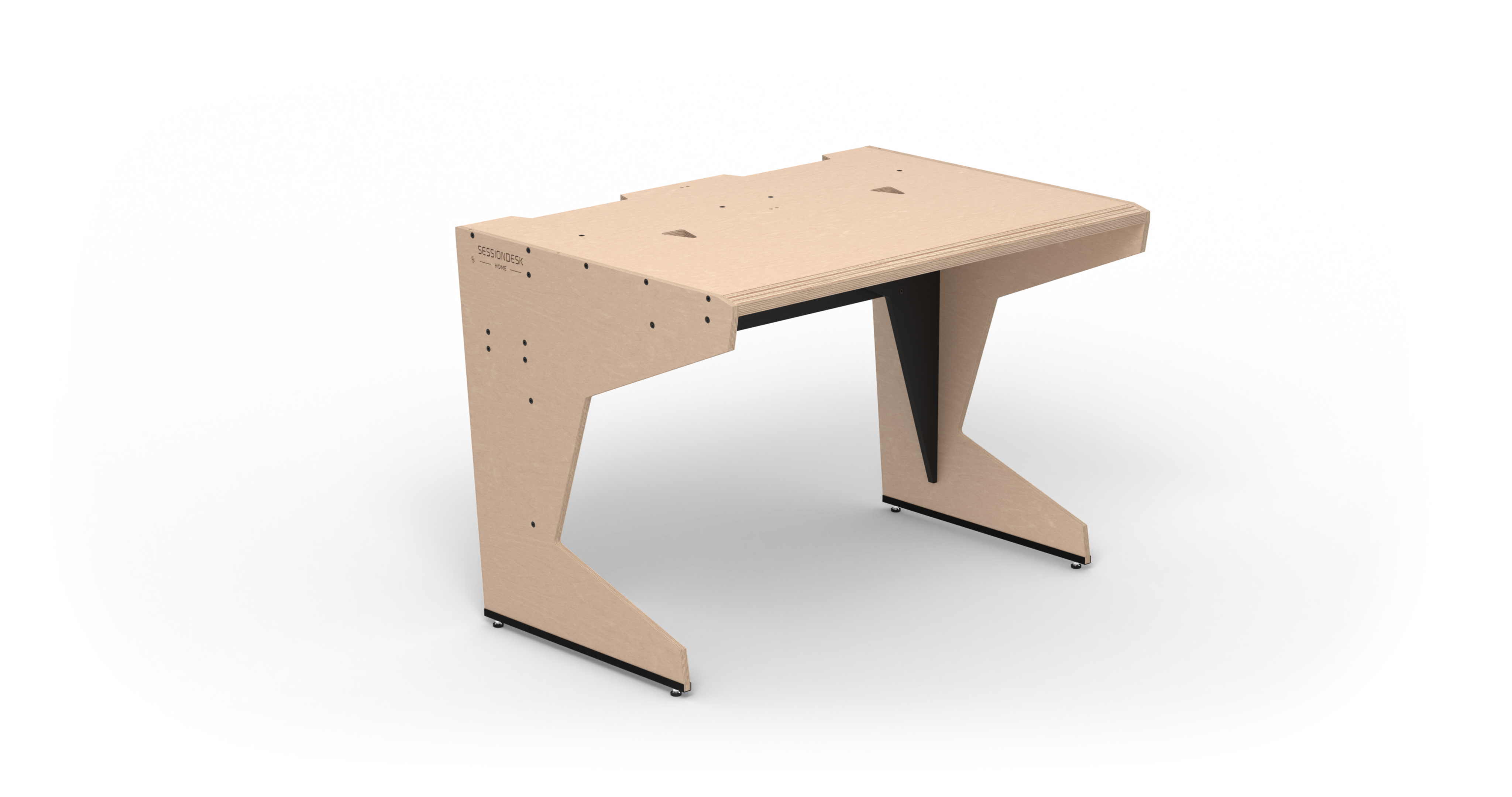 Sessiondesk HOME small 2.0 Studio Desk with RACKS with KEY - 100% Birch gallery 2