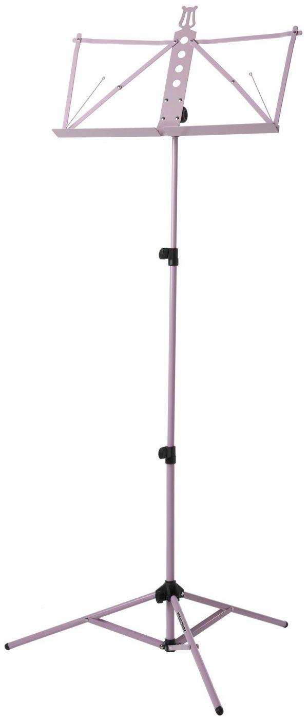 Deluxe Aluminum Music Stand w/Adjustable Tray - Pink