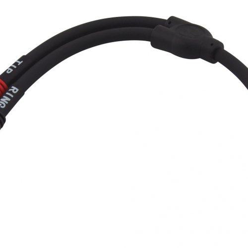 Pig Hog Solutions - 6" Y Cable, Stereo 1/4"(M)-Dual Mono 1/4"(M)