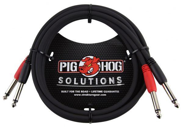 Pig Hog Solutions - 6ft 1/4"-1/4" Dual Cable