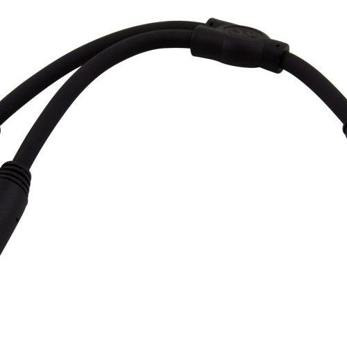 Pig Hog Solutions - 6" Y Cable, Stereo 1/4"(M)-Dual Stereo 1/4"(F)