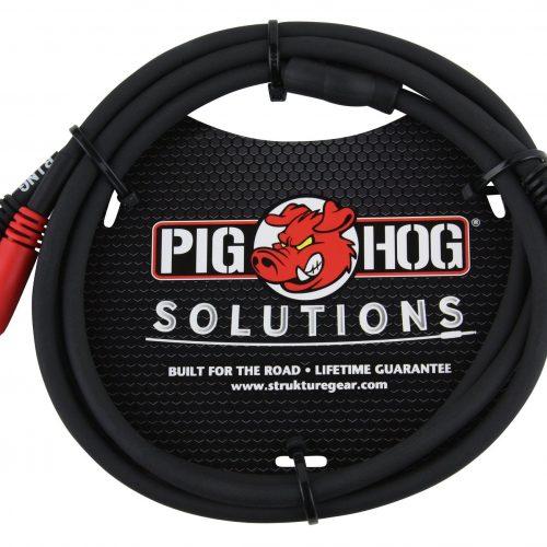 Pig Hog Solutions - 3ft TRS(M)-Dual 1/4" Insert Cable