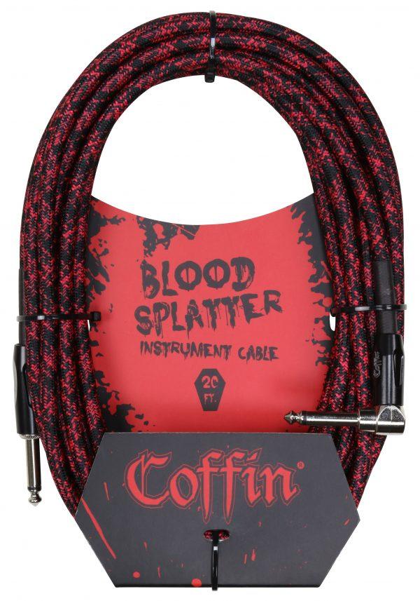 Bloodsplatter Instrument Cable 20ft. Right Angle