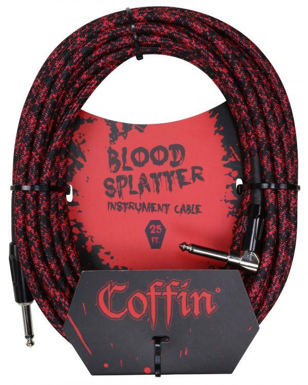 Bloodsplatter Instrument Cable 25ft. Right Angle