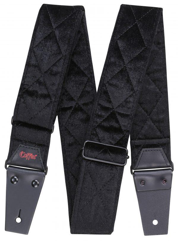 Coffin "The Count" Black Velvet Guitar Strap