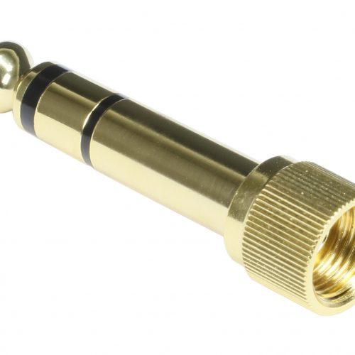 Pig Hog Solutions - 3.5mm(F)-1/4"(M) Stereo Adapter, Threaded