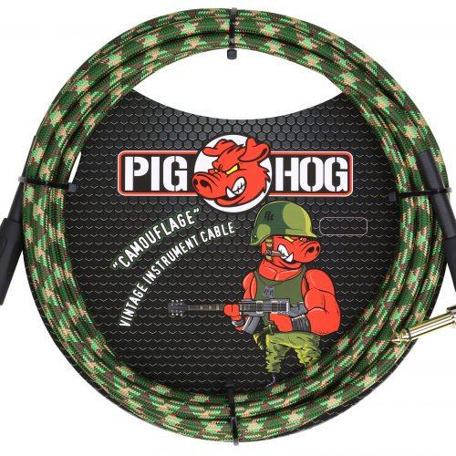 Pig Hog "Camouflage" Instrument Cable, 10ft Right Angle