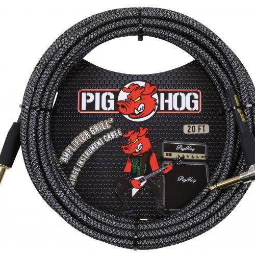 Pig Hog "Amp Grill" Instrument Cable, 20ft Right Angle