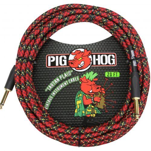 Pig Hog "Tartan Plaid" Instrument Cable, 20ft