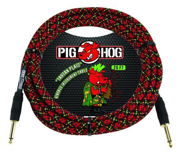 Pig Hog "Tartan Plaid" Instrument Cable, 10ft