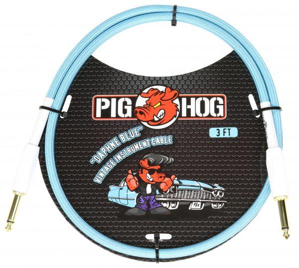 Pig Hog "Daphne Blue" 3ft Patch Cables