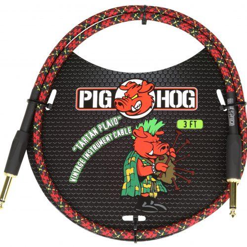 Pig Hog "Tartan Plaid" 3ft Patch Cables