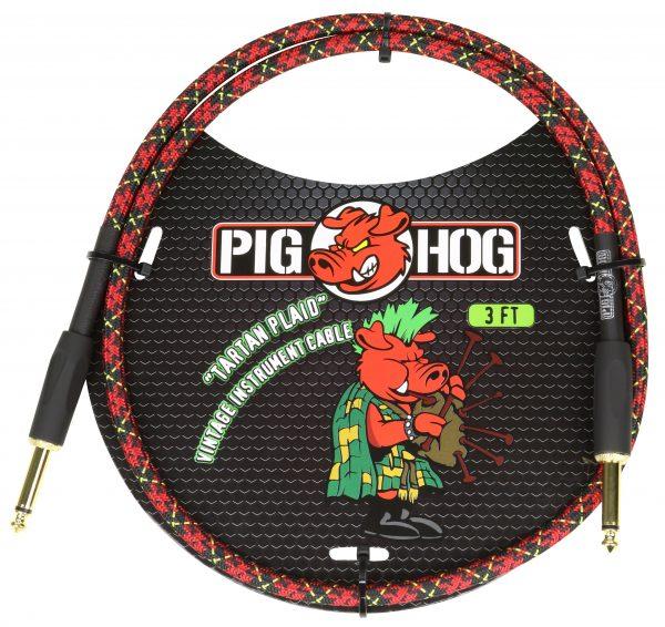 Pig Hog "Tartan Plaid" 3ft Patch Cables