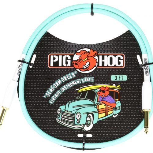 Pig Hog "Seafoam Green" 3ft Patch Cables