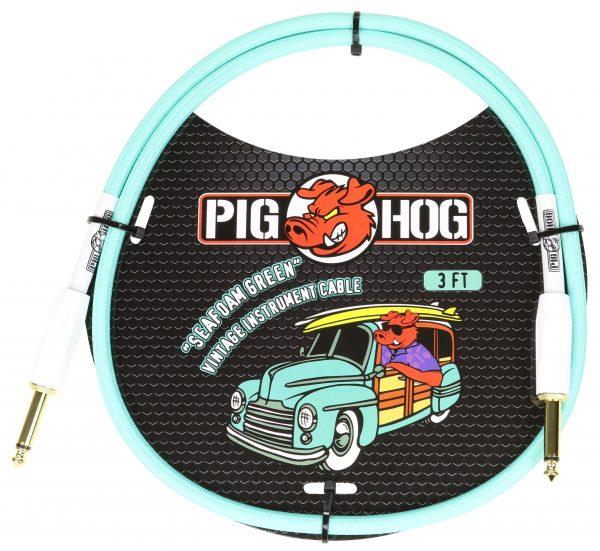 Pig Hog "Seafoam Green" 3ft Patch Cables