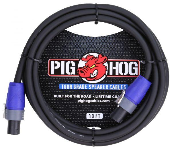 Pig Hog 10ft Speaker Cable, SPKON to SPKON