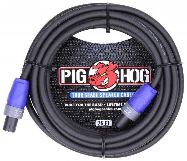 Pig Hog 25ft Speaker Cable, SPKON to SPKON