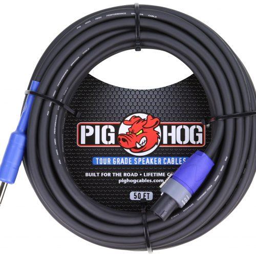 Pig Hog 50ft Speaker Cable, SPKON to 1/4"