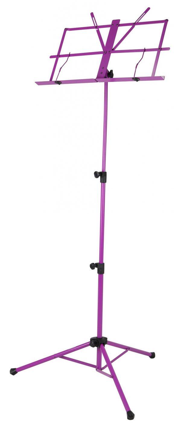 Deluxe 3-Part Folding Music Stand W/Bag - Purple