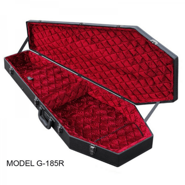 Coffin Guitar Case / Red Velvet