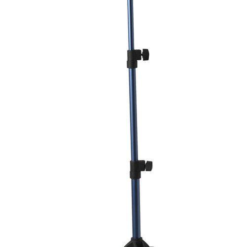 Deluxe Aluminum Music Stand w/Adjustable Tray - Blue