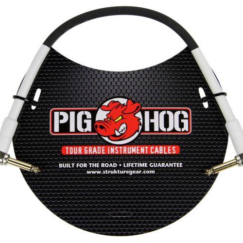 Pig Hog 1ft 1/4" Right angle - 1/4" Right  angle  8mm Inst. Cable