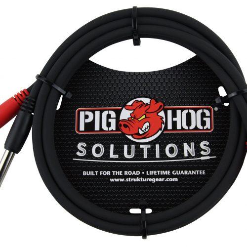 Pig Hog Solutions - 3ft RCA-1/4" Dual Cable