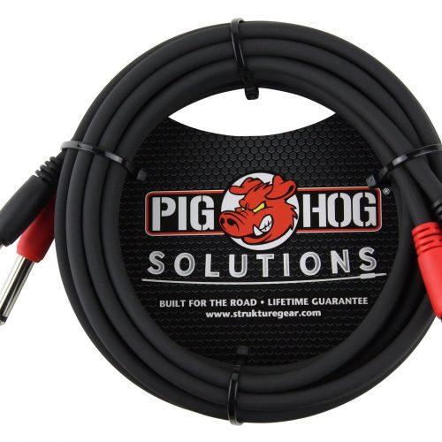 Pig Hog Solutions - 10ft RCA-1/4" Dual Cable