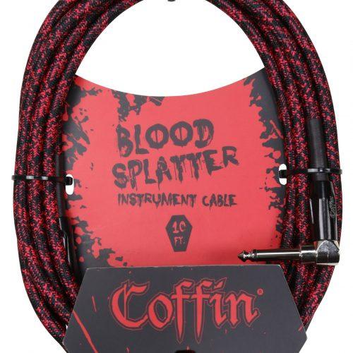 Bloodsplatter Instrument Cable 10ft. Right Angle