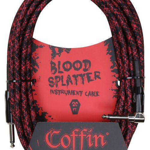 Bloodsplatter Instrument Cable 20ft. Right Angle