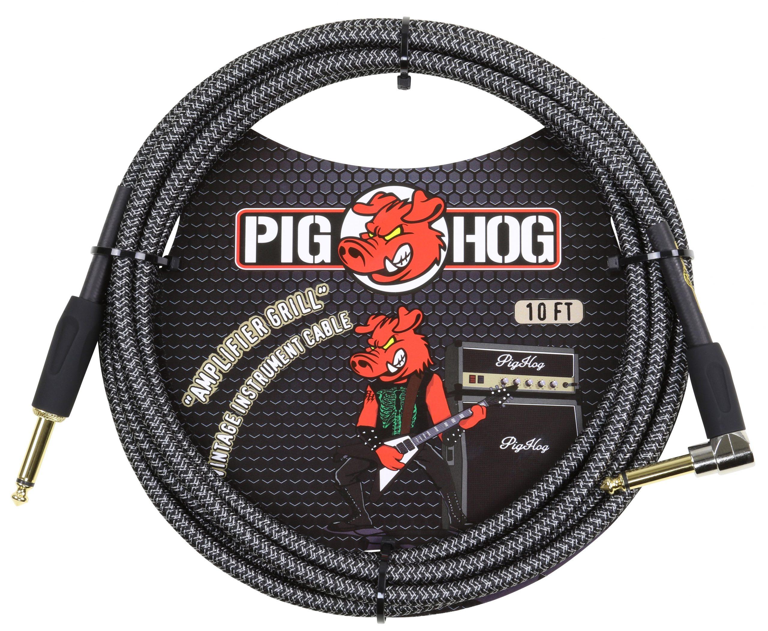 Pig Hog "Amp Grill" Instrument Cable, 10ft Right Angle