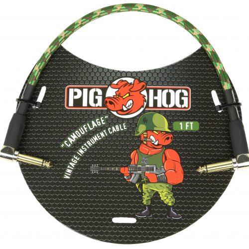 Pig Hog "Camouflage" 1ft Right Angled Patch Cables
