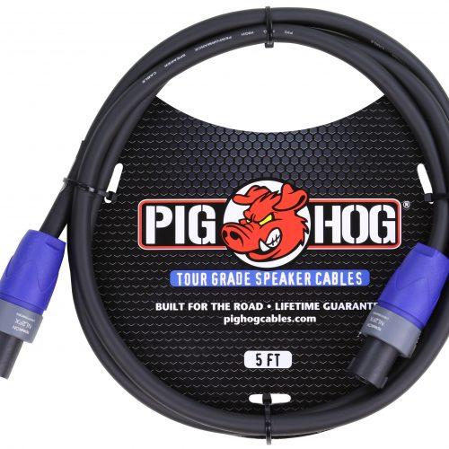 Pig Hog Speaker Cable, 5ft (14 gauge wire), SPKON to SPKON