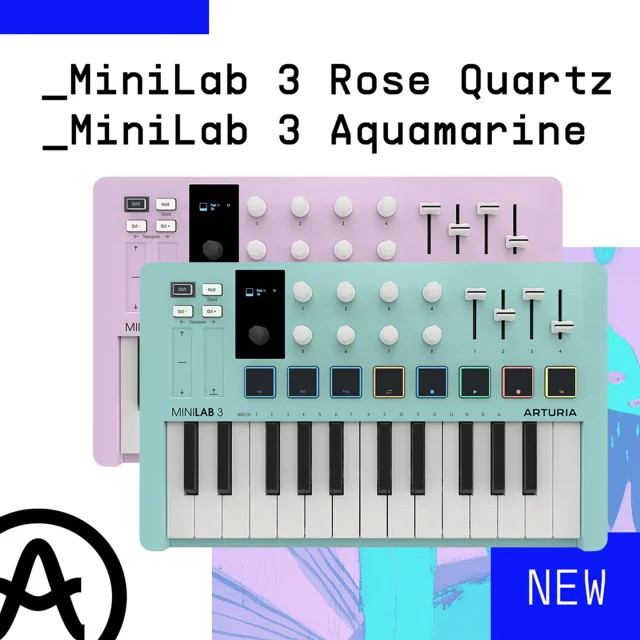 Arturia :: Minilab 3 – Rose Quartz & Aquamarine | Streetwise Sales